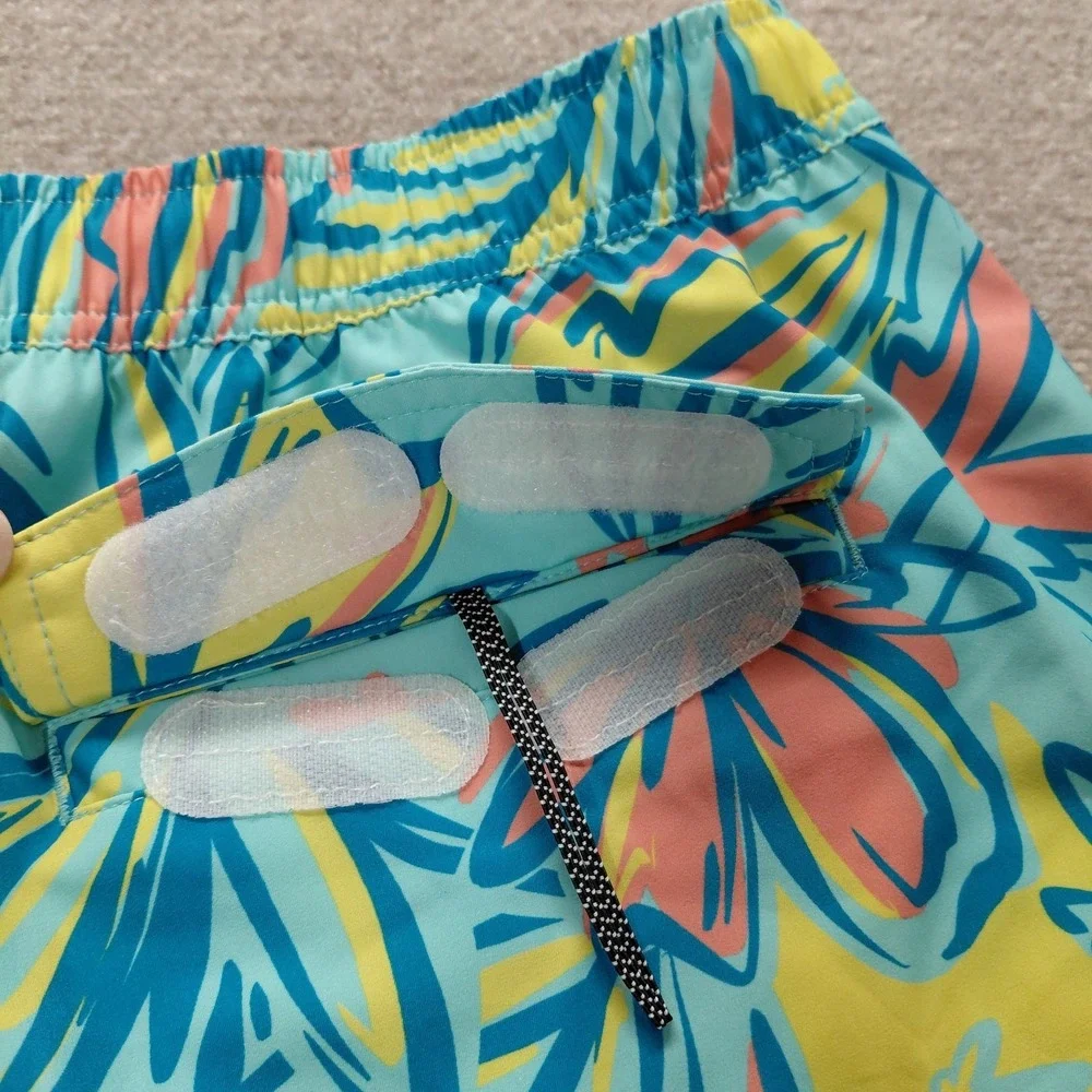 O'Neill Men's XL‎ Hermosa Elastic Waist Board Shorts Trunks Blue Tropical *flaw